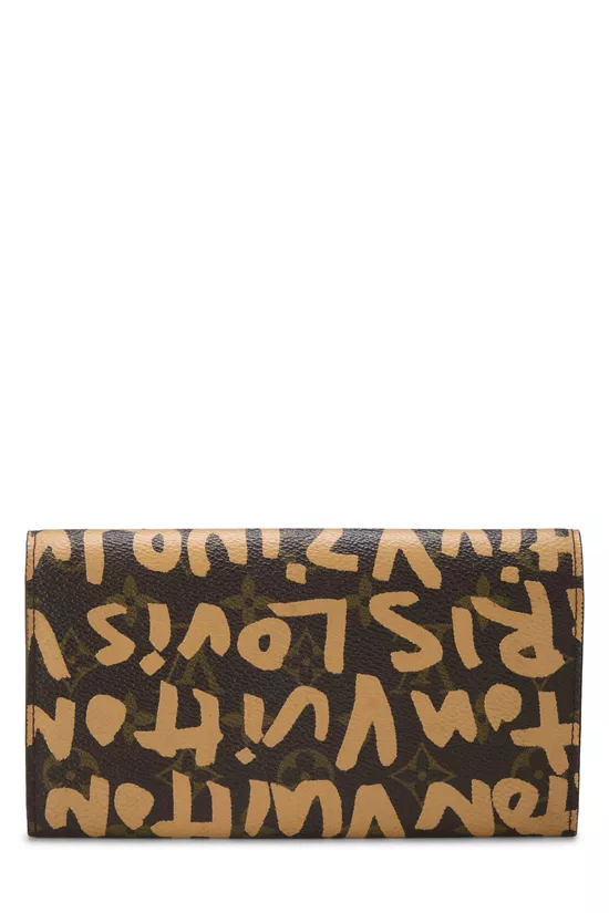 Stephen Sprouse x Louis Vuitton Beige Monogram Canvas Porte Monnaie Credit, , large image number 2