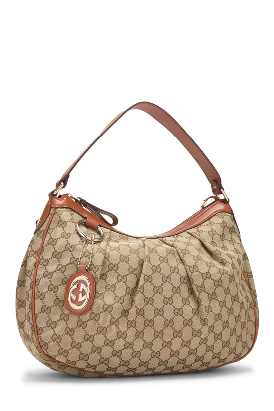 Orange Original GG Canvas Sukey Hobo, , large image number 1