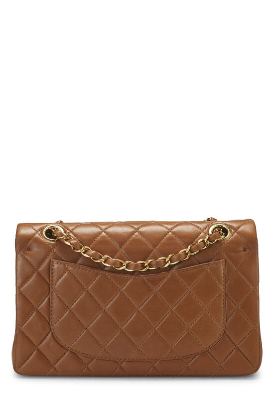 Brown Quilted Lambskin Classic Double Flap Small, , large image number 3