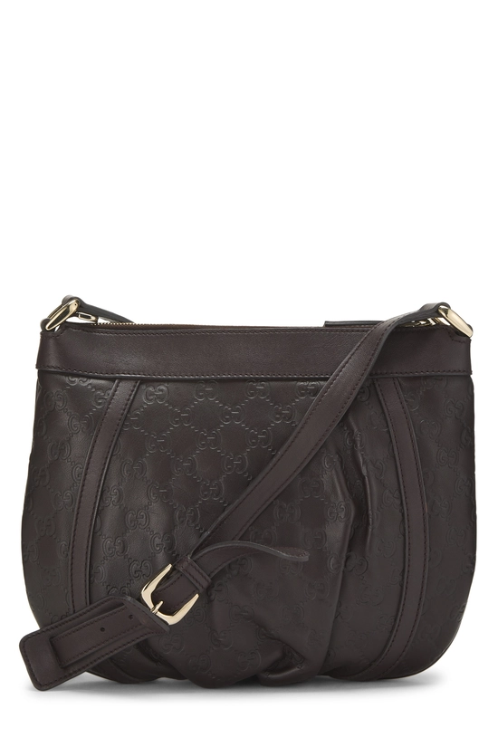 Brown Guccissima D-Ring Abbey Messenger Small, , large image number 3