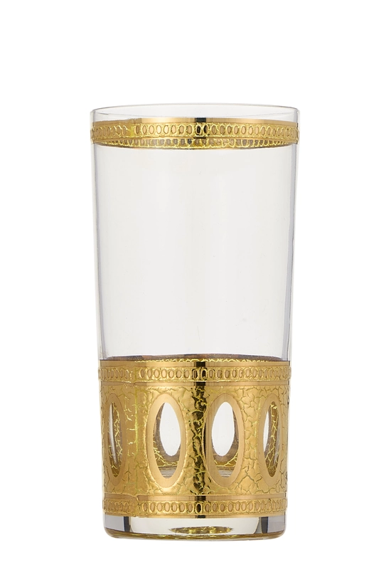 Multicolor 22k Gilded Antigua Motif Glassware Set of 4, , large image number 2