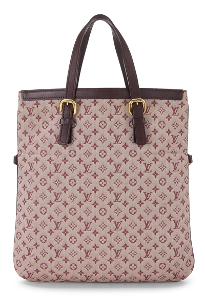 Burgundy Monogram Mini Lin Francoise