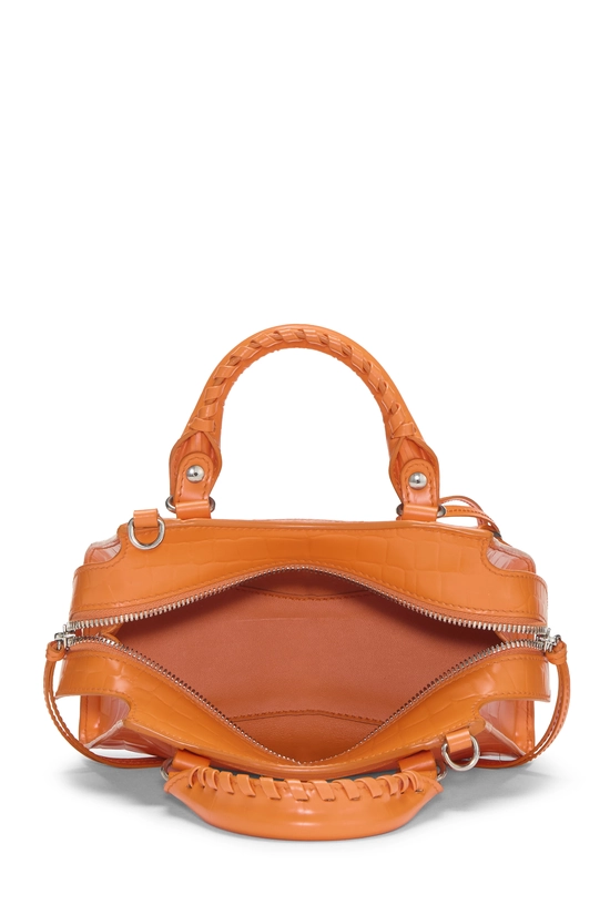 Orange Embossed Leather Neo Classic City Mini, , large image number 5