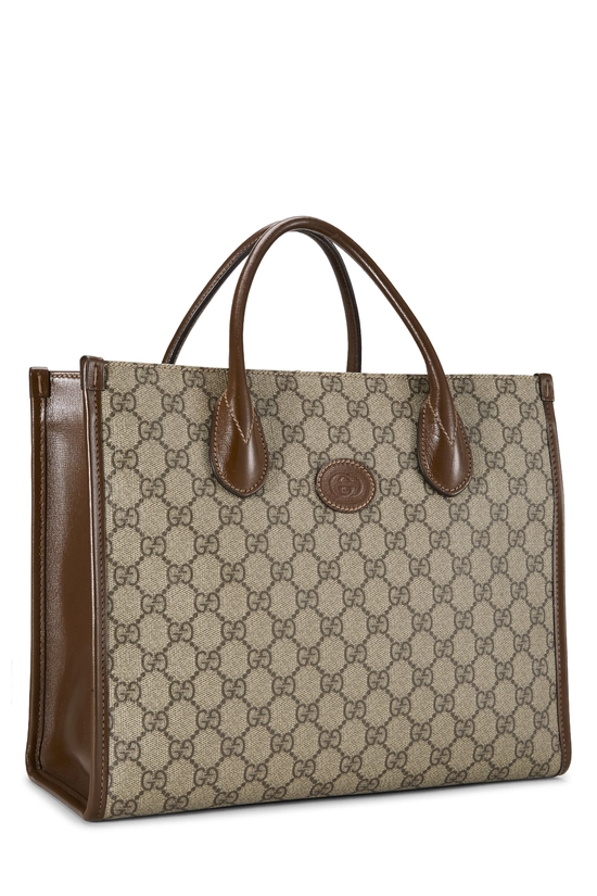 Brown GG Supreme Canvas Tote Small, , large image number 1