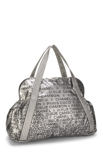 Chanel Silver Nylon 31 Rue Cambon Bowler — photo 2