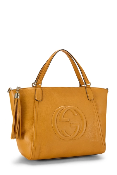Gucci Orange Leather Soho Top Handle Bag — photo 2