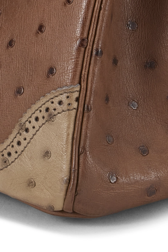 Mousse, Marron Fonce, Etrusque Ostrich Birkin 35, , large image number 8