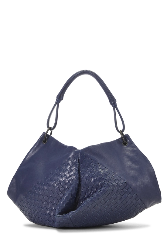 Navy Intrecciato Aquilone Fortune Cookie Hobo, , large image number 0