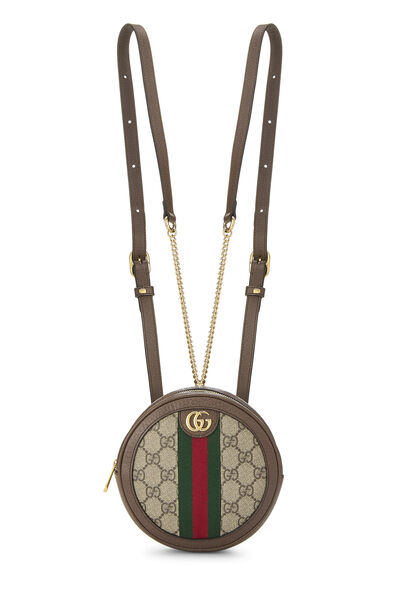Original GG Supreme Canvas Ophidia Round Backpack Mini