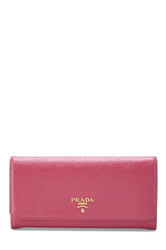 Pink Vitello Move Continental Wallet, , large image number 0