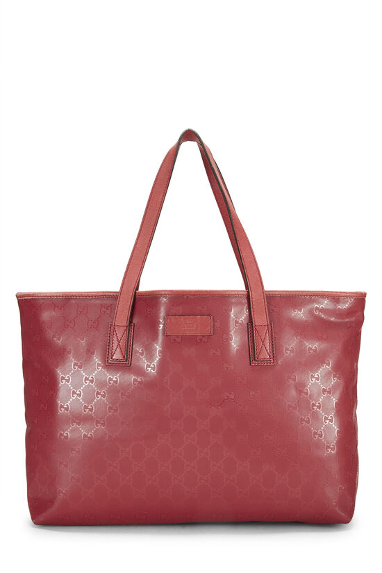 Red GG Imprime Canvas Tote, , large image number 1