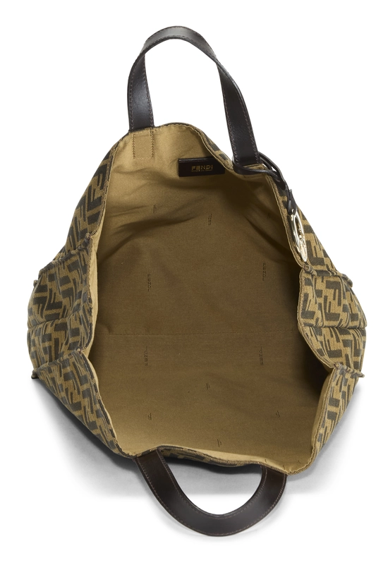 Brown Zucca Canvas Vertical Tote Medium, , large image number 5