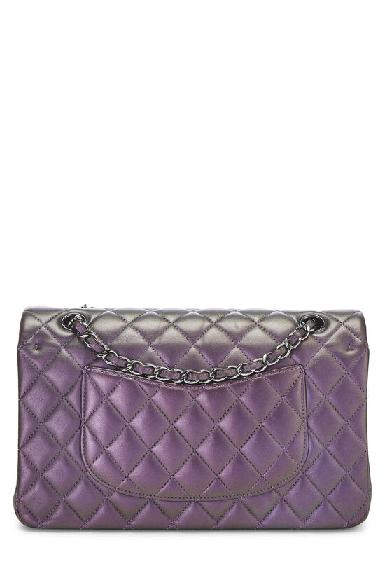 Chanel Classic Medium Double Flap, Violet Lavender Lilac Purple with Silver  Hardware, New in Box GA001