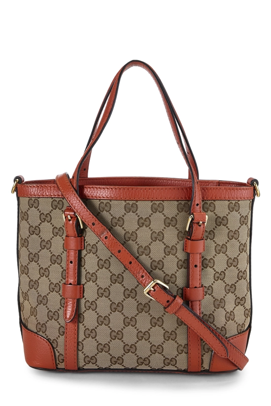 Orange Original GG Canvas Convertible Zip Handbag Small, , large image number 3