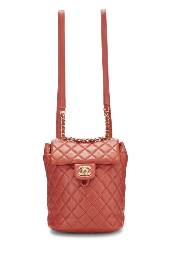 Chanel Urban Spirit Backpack Quilted Lambskin Mini Pink 57886139