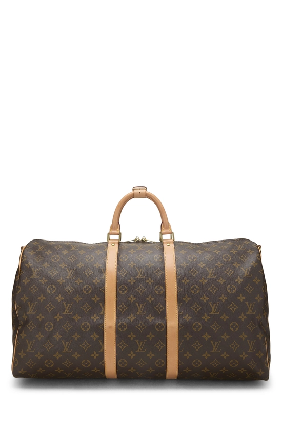 Monogram Canvas Keepall Bandouliere Bag 55, , large image number 0
