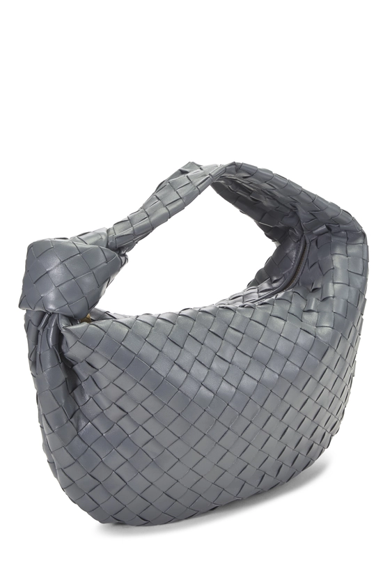 Grey Intrecciato Leather Teen Jodie, , large image number 1