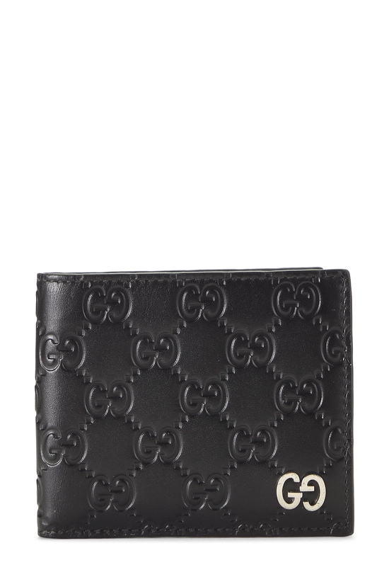 Black Guccissima Bifold Wallet, , large image number 0
