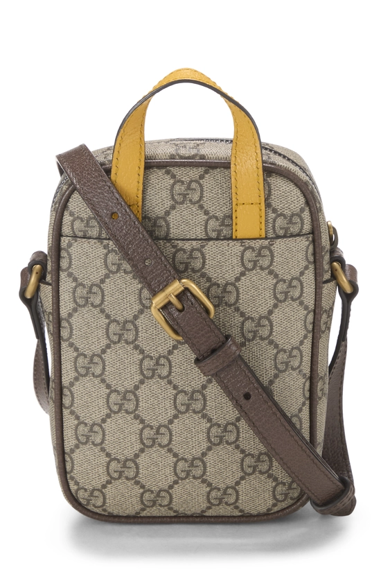 Brown GG Supreme Neo Vintage Double Zip Camera Bag Mini, , large image number 3