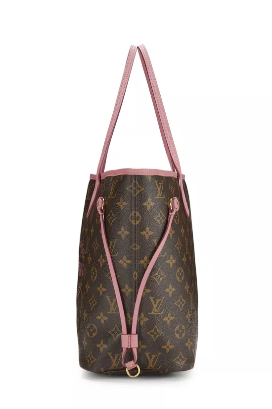 Pink Monogram Canvas Ikat Flower Neverfull MM, , large image number 2