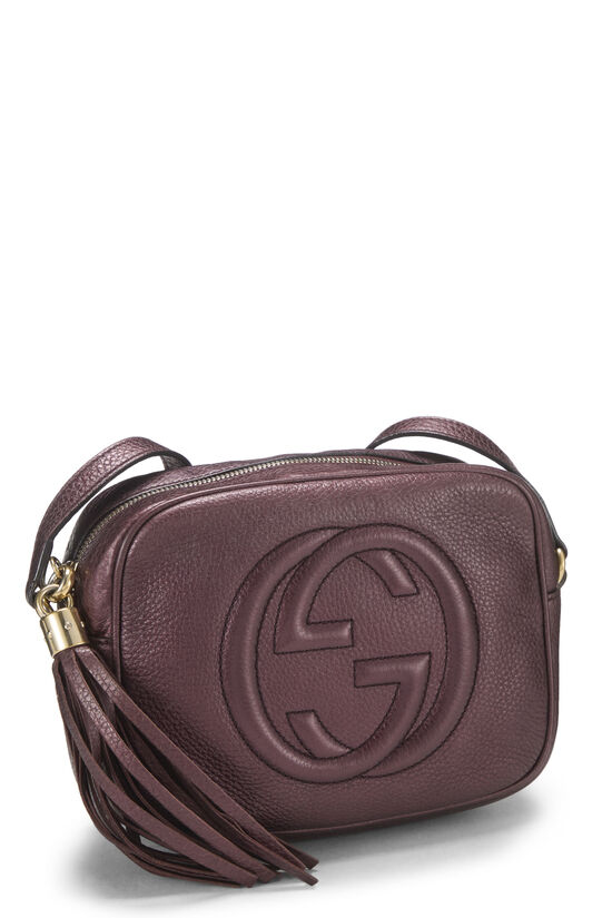 Purple Metallic Grained Leather Soho Disco, , large image number 1