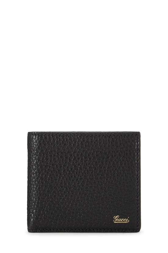 Black Leather Bifold Wallet, , large image number 0
