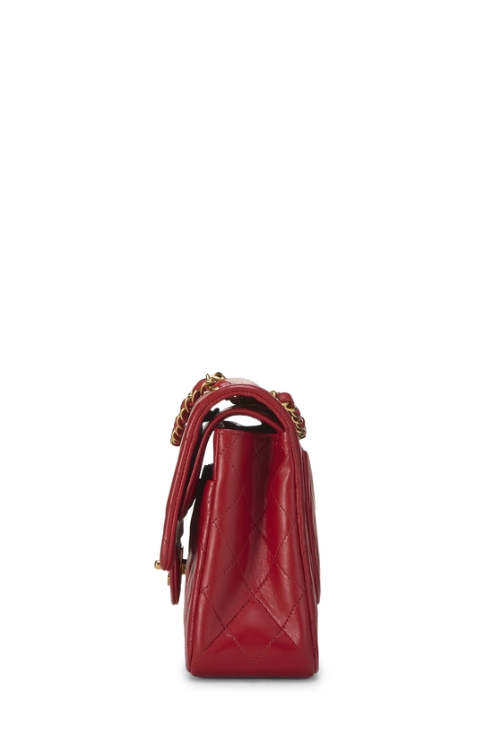Red Quilted Lambskin Classic Double Flap Medium, , large image number 2