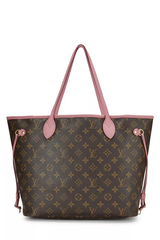 Pink Monogram Canvas Ikat Flower Neverfull MM, , large image number 3