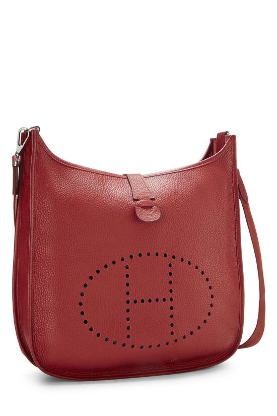 Hermès Evelyne III 33 GM Red Leather ref.84705 - Joli Closet