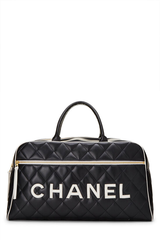 Chanel Black Quilted Calfskin Bowler Large Q6B0193PK5007
