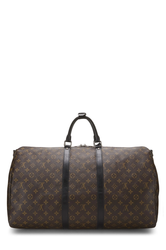 Monogram Macassar Keepall Bandouliere 55, , large image number 3