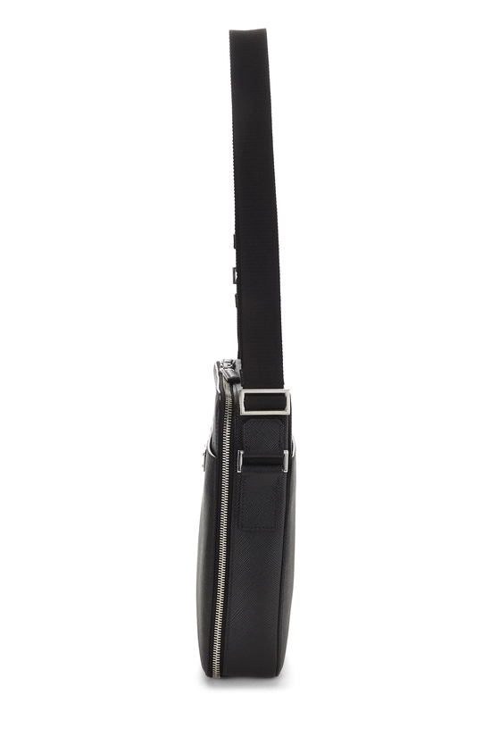 Black Saffiano Messenger, , large image number 2