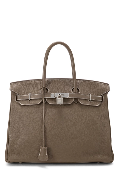 Etoupe Grey Clemence Birkin 35