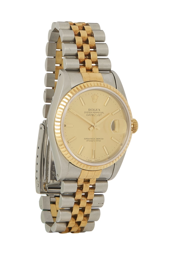 Stainless Steel Gold Dial Datejust 16233 36mm, , large image number 0