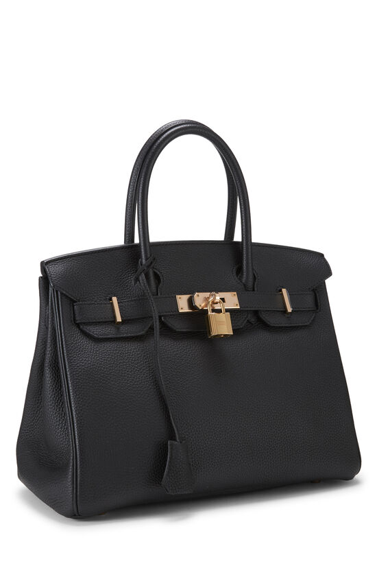 Black Togo Birkin 30, , large image number 1