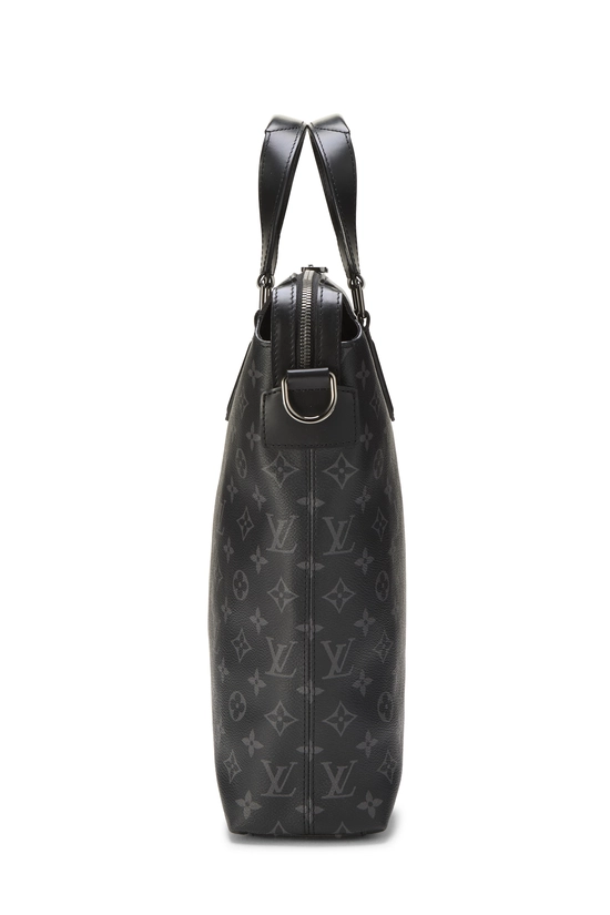 Black Monogram Eclipse Canvas Explorer Tote, , large image number 2