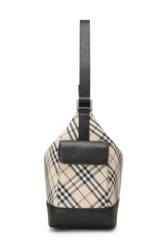 Black Check Jacquard Canvas Hobo Small, , large image number 2