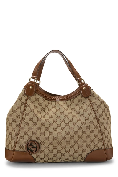 Gucci Brown Original GG Canvas Brick Lane Tote