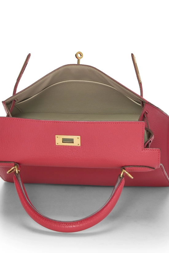 Rose Jaipur, Gris Perle Chevre Horseshoe Kelly Sellier 28, , large image number 6