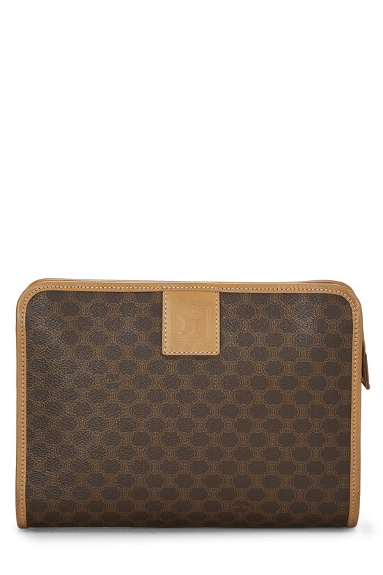 Brown Coated Canvas Macadam Clutch, , large image number 0