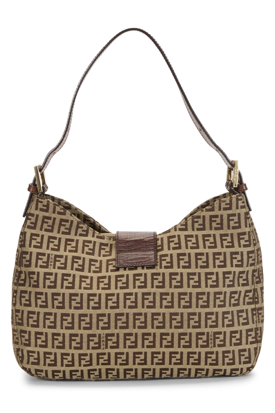 Brown Zucchino Canvas Shoulder Bag, , large image number 3