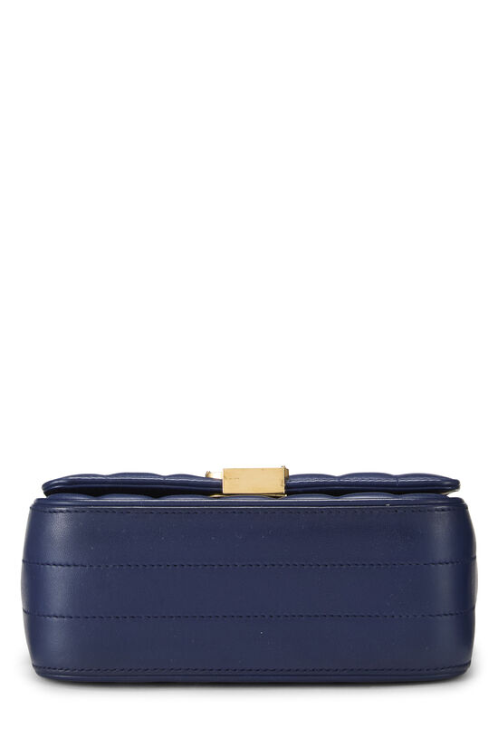 Navy Quilted Lambskin Vicky Crossbody Small, , large image number 4
