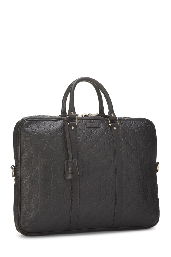 Brown Guccissima Briefcase, , large image number 1