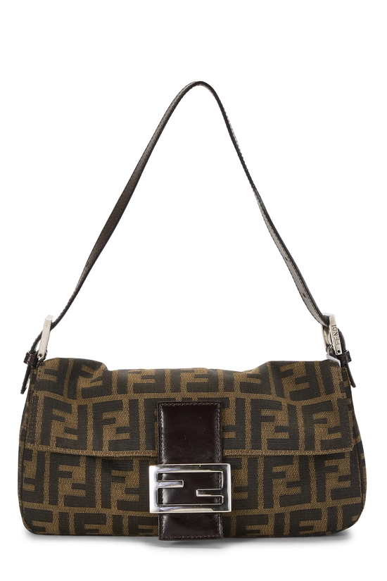 Brown Zucca Canvas Baguette, , large image number 0