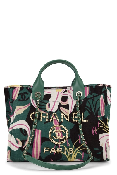 Chanel Paris-Dakar Multicolor Velvet Deauville Tote Medium