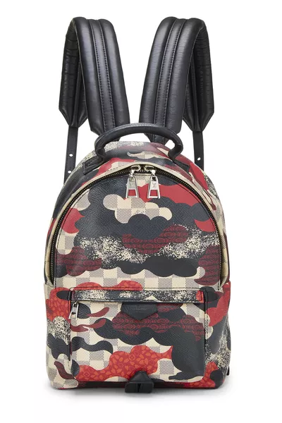Louis Vuitton Red Damier Azur Palm Springs PM