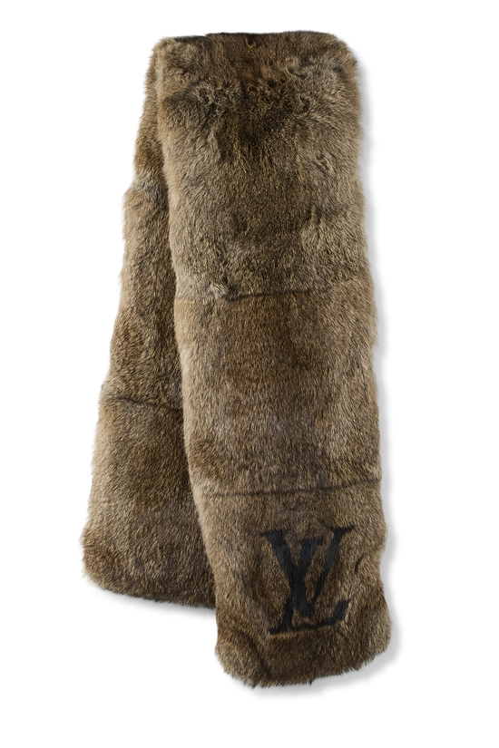 Brown Lapin Muffler, , large image number 0