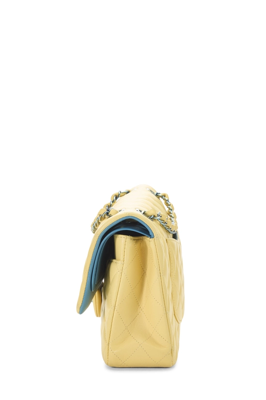 Yellow Quilted Lambskin Classic Double Flap Medium, , large image number 2