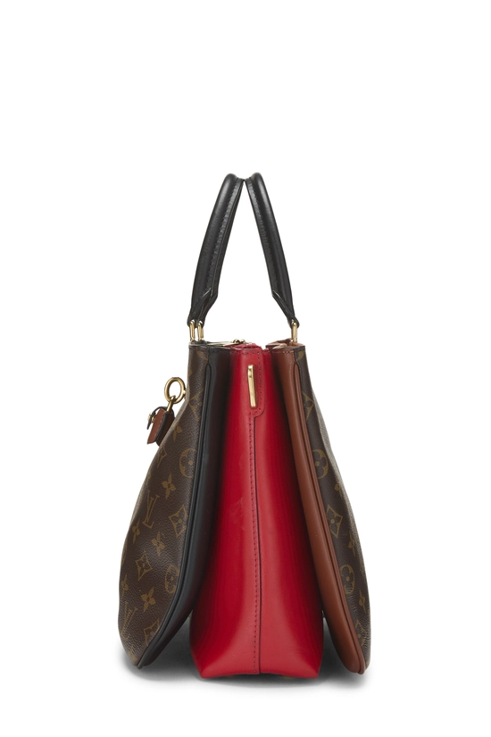 Red Monogram Millefeuille Tote, , large image number 2