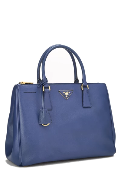 Blue Saffiano Executive Tote Medium, , large